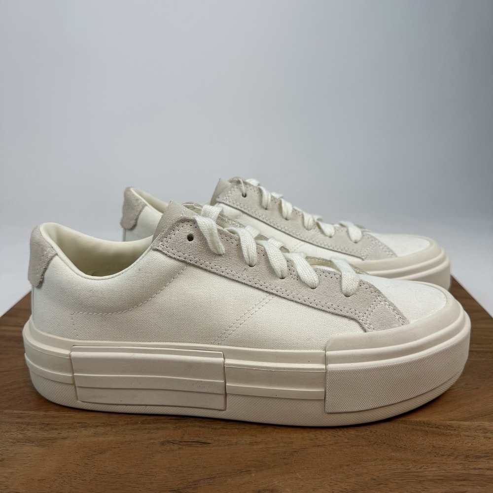 New NIB Womens Converse CTAS Cruise OX Egret White Platform Sneakers Size 10.5 M